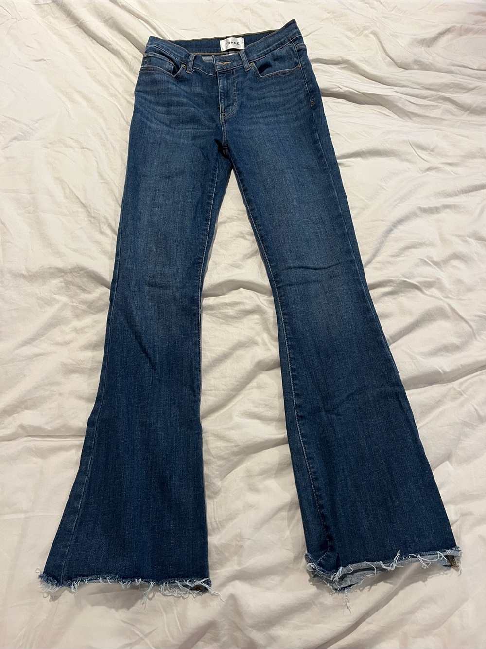Frame Denim Dark Blue Flared Jeans